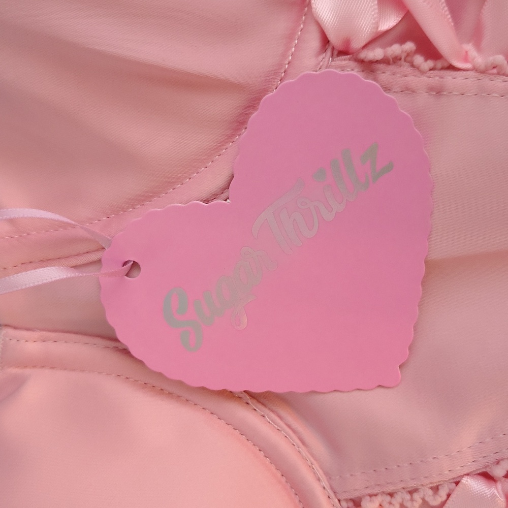 Sugar Thrillz Pink Lace Corset Dress - Picture 3 of 6